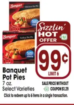 Jewel-Osco Banquet Pot Pies offer