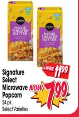 Jewel-Osco Signature Select Microwave Popcorn offer