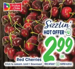 Jewel-Osco Red Cherries offer