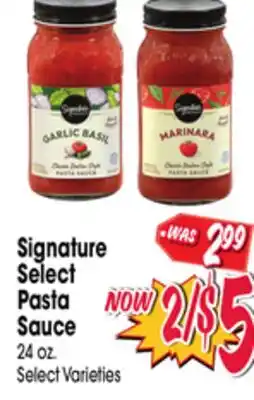 Jewel-Osco Signature Select Pasta Sauce offer
