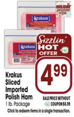 Jewel-Osco Krakus Sliced Imported Polish Ham offer