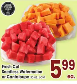 Jewel-Osco Fresh Cut Seedless Watermelon or Cantaloupe offer