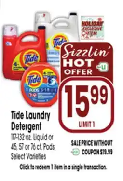 Jewel-Osco Tide Laundry Detergent offer