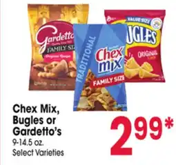 Jewel-Osco Chex Mix, Bugles or Gardetto's offer