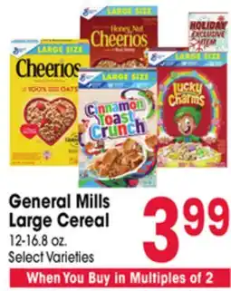 Jewel-Osco General Mills Large Cereal offer