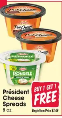 Jewel-Osco Président Cheese Spreads offer