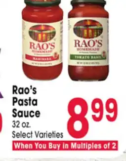 Jewel-Osco Rao's Pasta Sauce offer