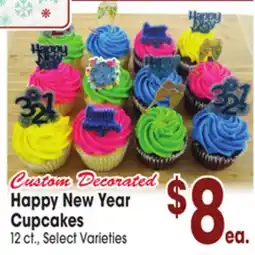 Jewel-Osco Happy New Year Cupcakes offer