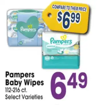 Jewel-Osco Pampers Baby Wipes offer