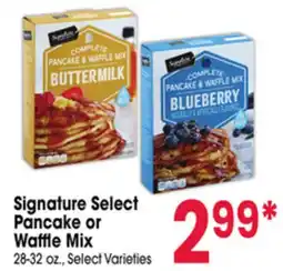 Jewel-Osco Signature Select Pancake or Waffle Mix offer