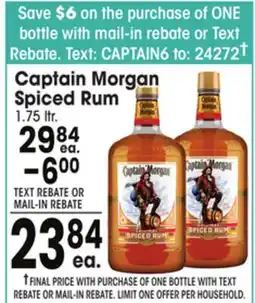 Jewel-Osco Captain Morgan Spiced Rum offer