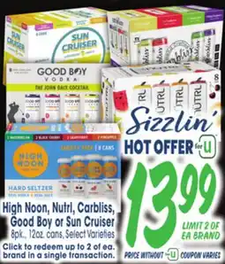 Jewel-Osco High Noon, Nutrl, Carbliss, Good Boy or Sun Cruiser offer