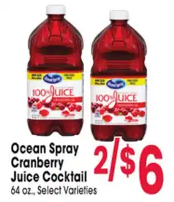 Jewel-Osco Ocean Spray Cranberry Juice Cocktail offer