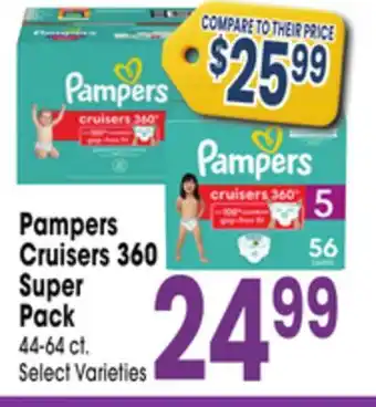 Jewel-Osco Pampers Cruisers 360 Super Pack offer