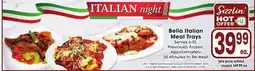 Jewel-Osco Bella Italian Meal Trays offer