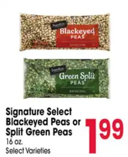 Jewel-Osco Signature Select Blackeyed Peas or Split Green Peas offer