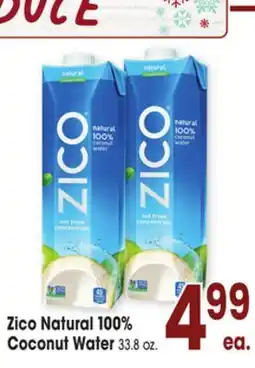Jewel-Osco Zico Natural 100% Coconut Water offer
