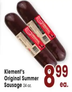 Jewel-Osco Klement's Original Summer Sausage offer