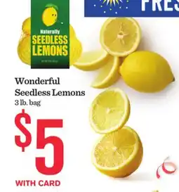 Mariano's Wonderful Seedless Lemons offer