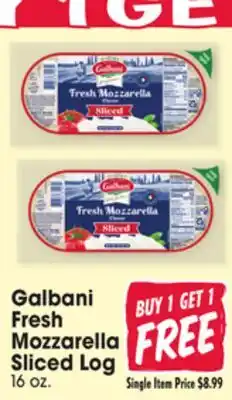 Jewel-Osco Galbani Fresh Mozzarella Sliced Log offer