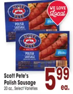 Jewel-Osco Scott Pete's Polish Sausage offer