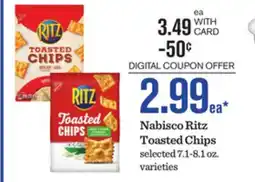 Mariano's Nabisco Ritz Toasted Chips offer