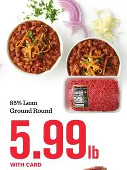 Mariano's 85% Lean Ground Round offer