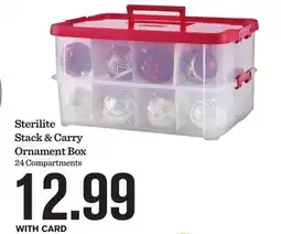 Mariano's Sterilite Stack & Carry Ornament Box offer