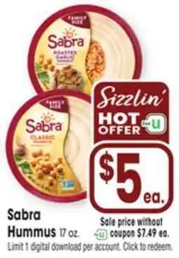 Jewel-Osco Sabra Hummus offer