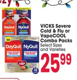 Jewel-Osco VICKS Severe Cold & Flu or VapoCOOL Combo Packs offer