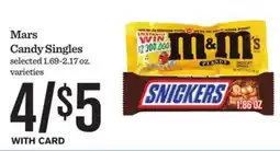 Mariano's Mars Candy Singles offer