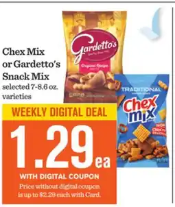 Mariano's Chex Mix or Gardetto's Snack Mix offer