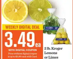 Mariano's Kroger Lemons or Limes offer