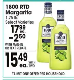 Jewel-Osco 1800 RTD Margarita offer