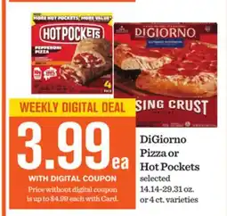 Mariano's DiGiorno Pizza or Hot Pockets offer