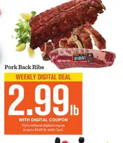 Mariano's Pork Back Ribs offer