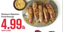 Mariano's Mariano's Signature Fresh Sausage offer