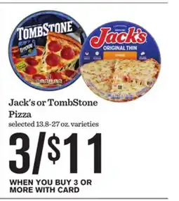 Mariano's Jack's or TombStone Pizza offer