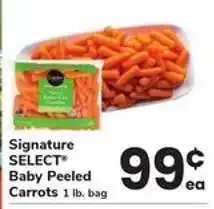 Safeway Signature SELECT Baby Peeled Carrots offer