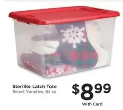 Kroger Sterilite Latch Tote offer