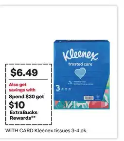 CVS Kleenex tissues 3-4 pk offer