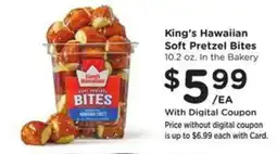 Kroger King's Hawaiian Soft Pretzel Bites offer