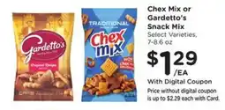 Kroger Chex Mix or Gardetto's Snack Mix offer