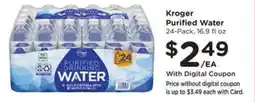 Kroger Kroger Purified Water offer