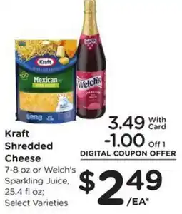 Kroger Kraft Shredded Cheese offer