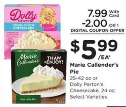 Kroger Marie Callender's Pie offer