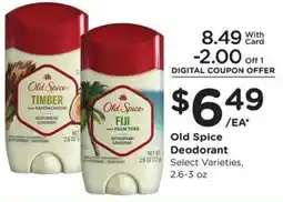 Kroger Old Spice Deodorant offer