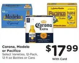 Kroger Corona, Modelo or Pacifico offer