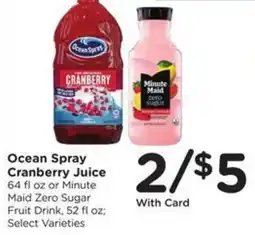 Kroger Ocean Spray Cranberry Juice offer