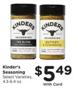 Kroger Kinder's Seasoning offer